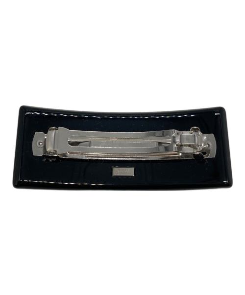 BALENCIAGA（バレンシアガ）BALENCIAGA (バレンシアガ) BBアイコン ヘアクリップ ブラックの古着・服飾アイテム