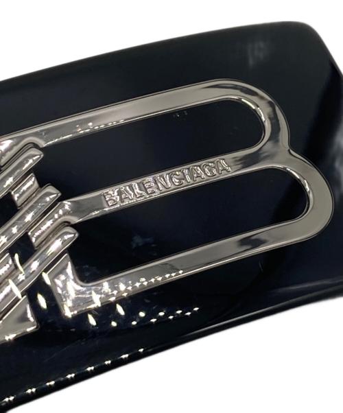 BALENCIAGA（バレンシアガ）BALENCIAGA (バレンシアガ) BBアイコン ヘアクリップ ブラックの古着・服飾アイテム