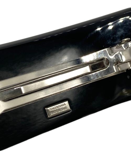 BALENCIAGA（バレンシアガ）BALENCIAGA (バレンシアガ) BBアイコン ヘアクリップ ブラックの古着・服飾アイテム
