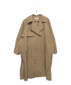IENAイエナ）の古着「Pe/ポプリンオーバートレンチコート」｜ベージュ