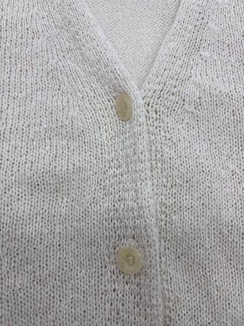 JOURNAL STANDARD（ジャーナルスタンダード）JOURNAL STANDARD (ジャーナルスタンダード) ペーパーヤーンVネックカーディガン ホワイト サイズ:FREEの古着・服飾アイテム