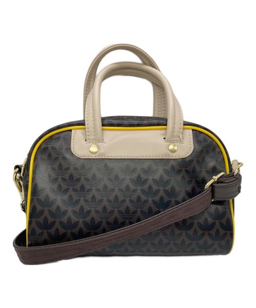 adidas（アディダス）adidas (アディダス) モノグラム ミニ ボウリングバッグ ブラウンの古着・服飾アイテム