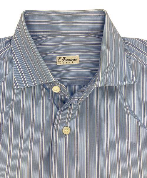 formicola napoli（フォルミコラ ナポリ）formicola napoli (フォルミコラ ナポリ) ビジネスシャツ ブルー サイズ:40の古着・服飾アイテム