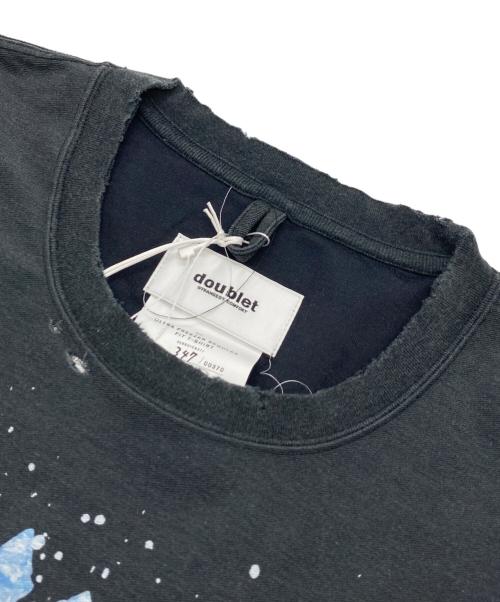 doublet（ダブレット）doublet (ダブレット) ウルトラフリーザーレギュラーフィットTシャツ ブラック サイズ:XL 未使用品の古着・服飾アイテム