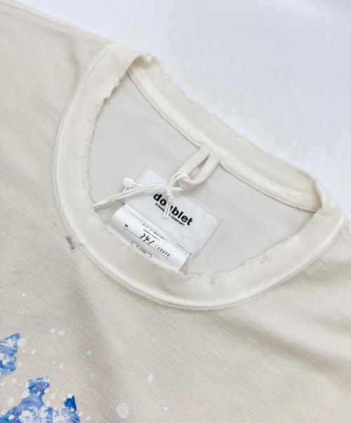 doublet（ダブレット）doublet (ダブレット) ウルトラフリーザーレギュラーフィットTシャツ ホワイト サイズ:XL 未使用品の古着・服飾アイテム