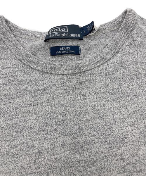 POLO RALPH LAUREN（ポロ・ラルフローレン）POLO RALPH LAUREN (ポロ・ラルフローレン) BEAMS (ビームス) 別注 Heavy weight T / ポニー刺繍Tシャツ グレー サイズ:Lの古着・服飾アイテム