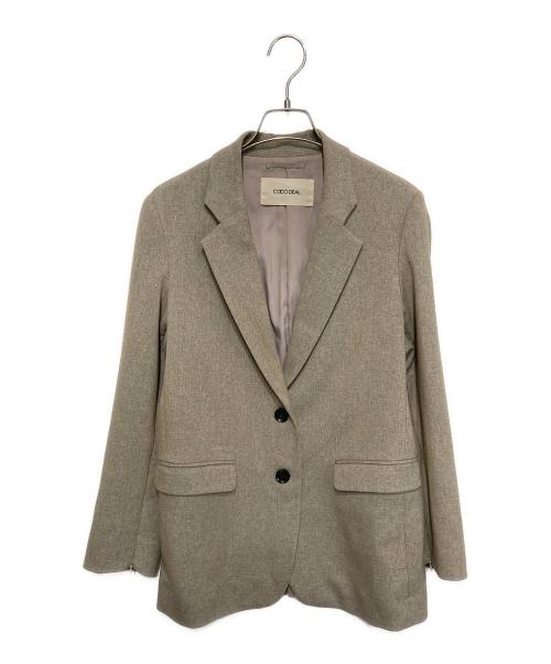 COCODEAL（ココディール）COCODEAL (ココディール) スリットスリーブテーラードジャケット ベージュ サイズ:1の古着・服飾アイテム