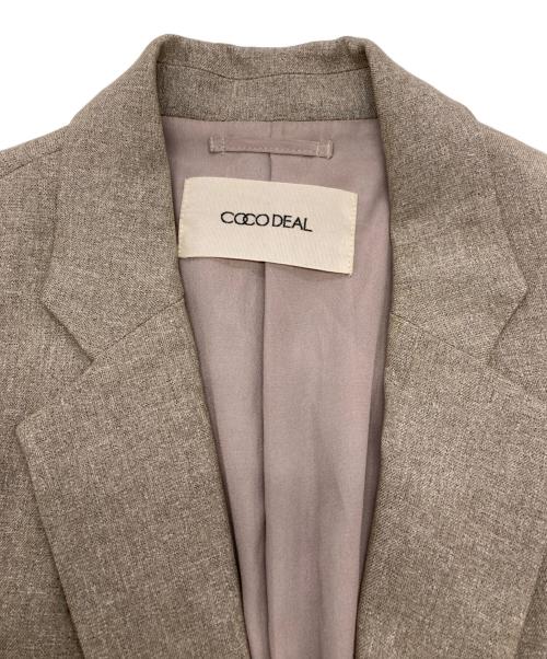 COCODEAL（ココディール）COCODEAL (ココディール) スリットスリーブテーラードジャケット ベージュ サイズ:1の古着・服飾アイテム