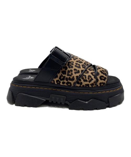 Dr.Martens（ドクターマーチン）Dr.Martens (ドクターマーチン) MATTISON スライドサンダル ブラウン×ブラック サイズ:UK6（25ｃｍ）の古着・服飾アイテム