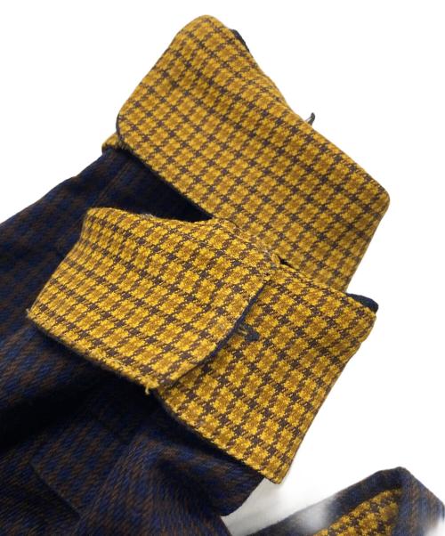 taupe（トープ）TAUPE (トープ) チェックネルシャツ ブラウン×ネイビー サイズ:3の古着・服飾アイテム