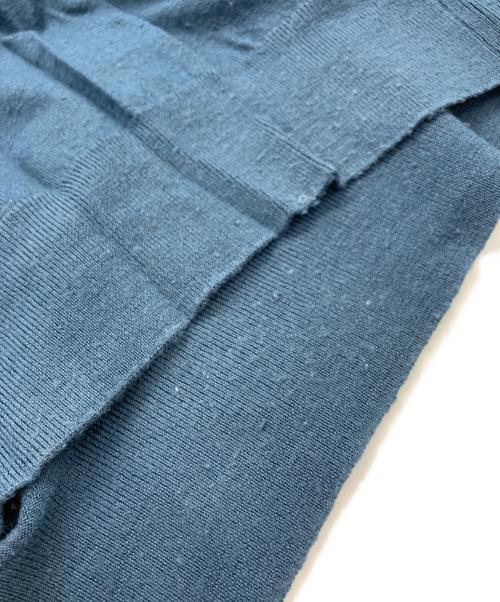 AURALEE（オーラリー）AURALEE (オーラリー) ウールカシミヤ ハイゲージニットポロ ブルー サイズ:4の古着・服飾アイテム