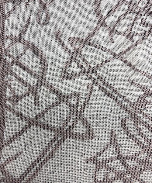 Vivienne Westwood（ヴィヴィアンウエストウッド）Vivienne Westwood (ヴィヴィアンウエストウッド) オーブ総柄ストール アイボリーの古着・服飾アイテム