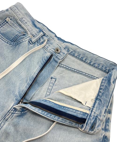 Whim Gazette（ウィムガゼット）Whim Gazette (ウィムガゼット) ドロストデニムパンツ ブルー サイズ:36の古着・服飾アイテム