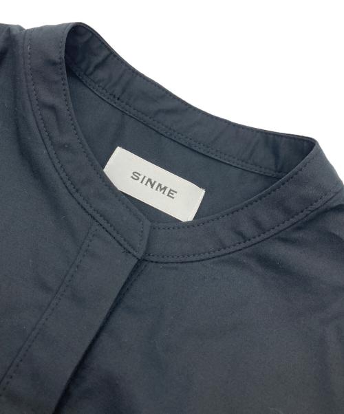 SINME（シンメ）SINME (シンメ) ボリュームシャツ ブラック サイズ:Ｍの古着・服飾アイテム