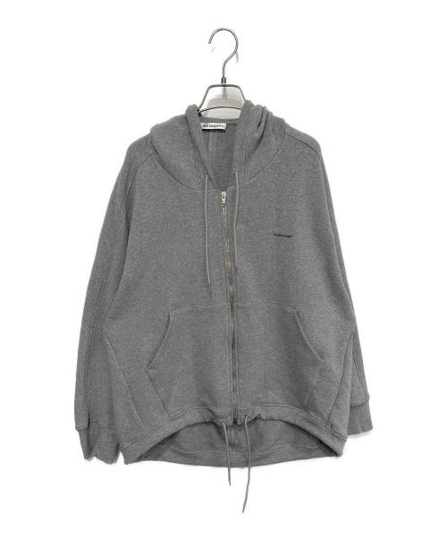 BALENCIAGA（バレンシアガ）BALENCIAGA (バレンシアガ) スモールロゴ スウェットジップアップパーカー グレー サイズ:XSの古着・服飾アイテム