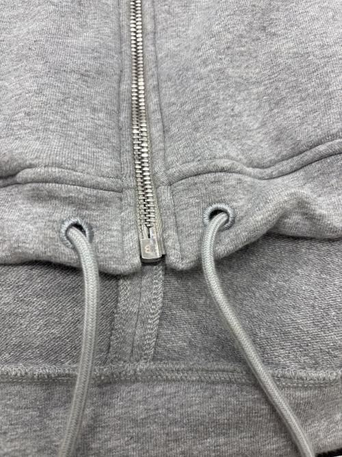 BALENCIAGA（バレンシアガ）BALENCIAGA (バレンシアガ) スモールロゴ スウェットジップアップパーカー グレー サイズ:XSの古着・服飾アイテム