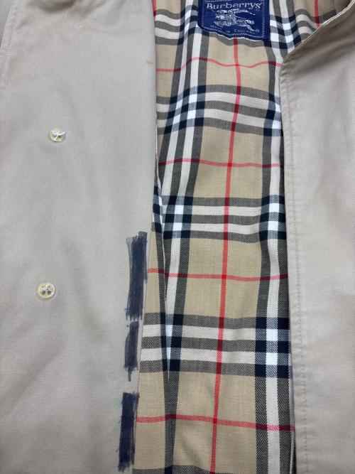 Burberry's（バーバリーズ）Burberry's (バーバリーズ) 裏ノヴァチェックステンカラーコート ベージュ サイズ:記載なしの古着・服飾アイテム