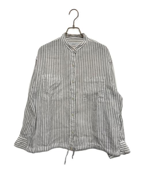 FRAMeWORK（フレームワーク）FRAMeWORK (フレームワーク) フレンチリネンドロストシャツ FRAMeWORK ホワイト サイズ:FREEの古着・服飾アイテム