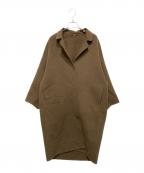 MUSE de Deuxieme Classeミューズ ドゥーズィエム クラス）の古着「ウールアンゴラリバーコート」｜ブラウン