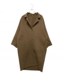 MUSE de Deuxieme Classe（ミューズ ドゥーズィエム クラス）の古着「ウールアンゴラリバーコート」｜ブラウン