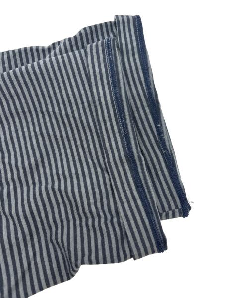 LOEFF（ロエフ）LOEFF (ロエフ) スビンコットンボーダー5分袖クルーネックTシャツ ネイビー×グレー サイズ:なしの古着・服飾アイテム