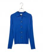 6(ROKU) BEAUTY&YOUTHロク ビューティーアンドユース）の古着「リブシャツカーディガン」｜ブルー