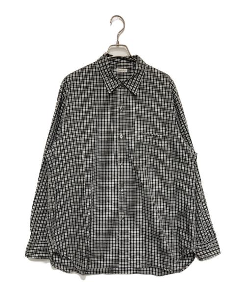 STEVEN ALAN（スティーブンアラン）STEVEN ALAN (スティーブンアラン) ピンオックス チェック レギュラーカラー シャツ グレー サイズ:Lの古着・服飾アイテム