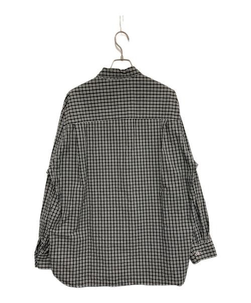 STEVEN ALAN（スティーブンアラン）STEVEN ALAN (スティーブンアラン) ピンオックス チェック レギュラーカラー シャツ グレー サイズ:Lの古着・服飾アイテム