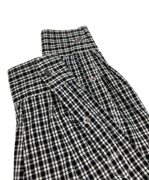 STEVEN ALAN（スティーブンアラン）STEVEN ALAN (スティーブンアラン) ピンオックス チェック レギュラーカラー シャツ グレー サイズ:Lの古着・服飾アイテム