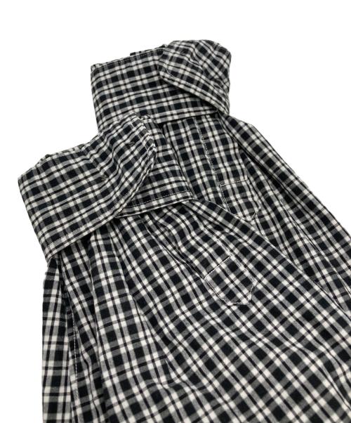 STEVEN ALAN（スティーブンアラン）STEVEN ALAN (スティーブンアラン) ピンオックス チェック レギュラーカラー シャツ グレー サイズ:Lの古着・服飾アイテム