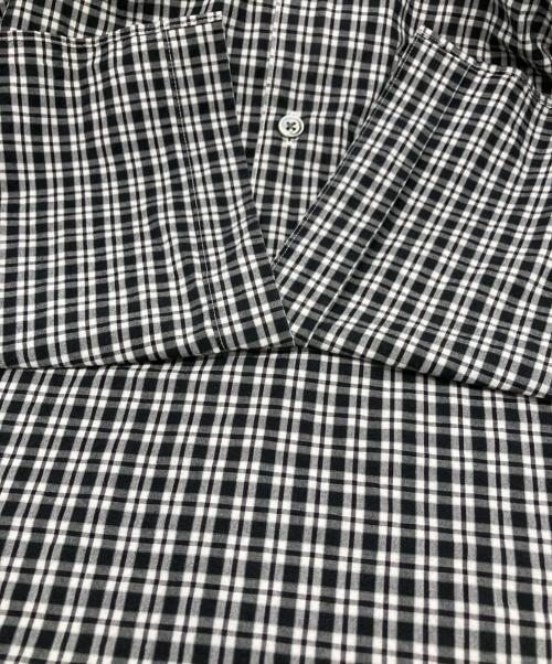 STEVEN ALAN（スティーブンアラン）STEVEN ALAN (スティーブンアラン) ピンオックス チェック レギュラーカラー シャツ グレー サイズ:Lの古着・服飾アイテム