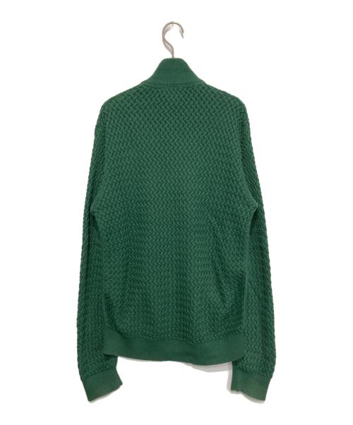 LACOSTE（ラコステ）LACOSTE (ラコステ) バスケットニットジップアップ グリーン サイズ:2の古着・服飾アイテム
