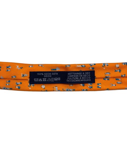 HERMES（エルメス）HERMES (エルメス) シルクツイルタイ7cm オレンジ サイズ:なしの古着・服飾アイテム