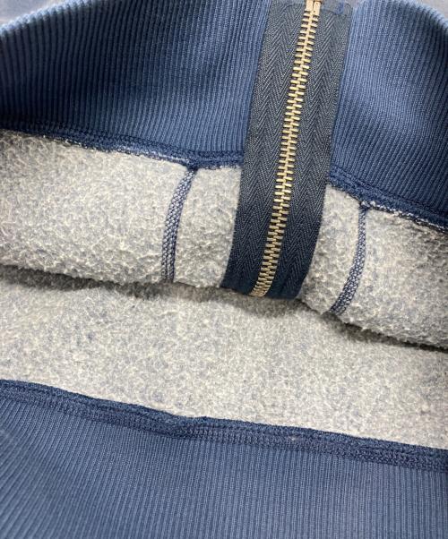 RRL（ダブルアールエル）RRL (ダブルアールエル) USED加工 フリースフルジップ フーディ ブルー サイズ:XSの古着・服飾アイテム