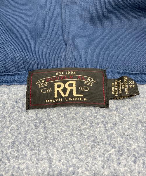 RRL（ダブルアールエル）RRL (ダブルアールエル) USED加工 フリースフルジップ フーディ ブルー サイズ:XSの古着・服飾アイテム