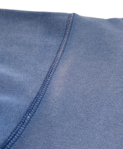 RRL（ダブルアールエル）RRL (ダブルアールエル) USED加工 フリースフルジップ フーディ ブルー サイズ:XSの古着・服飾アイテム