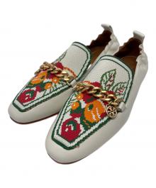 TORY BURCH（トリーバーチ）の古着「ミニベントンチャーム 20mm ローファー」｜ホワイト