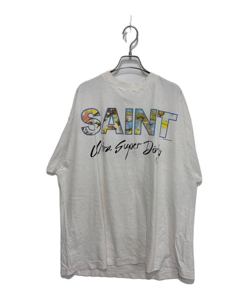 SAINT MICHAEL（セントマイケル）SAINT MICHAEL (セントマイケル) SUPER DIRTY プリントTシャツ ホワイト サイズ:XXLの古着・服飾アイテム