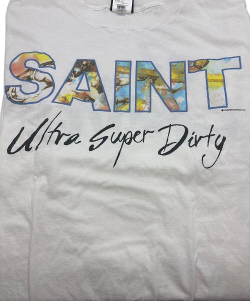 SAINT MICHAEL（セントマイケル）SAINT MICHAEL (セントマイケル) SUPER DIRTY プリントTシャツ ホワイト サイズ:XXLの古着・服飾アイテム