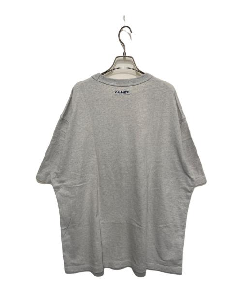 CAHLUMN（カウラム）CAHLUMN (カウラム) ビッグシルエットTシャツ グレー サイズ:XLの古着・服飾アイテム