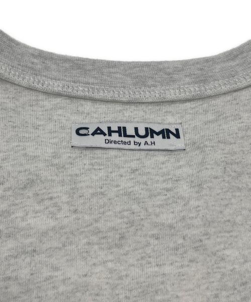 CAHLUMN（カウラム）CAHLUMN (カウラム) ビッグシルエットTシャツ グレー サイズ:XLの古着・服飾アイテム