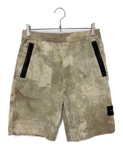STONE ISLAND（ストーンアイランド）STONE ISLAND (ストーンアイランド) ナイロンハーフパンツ グリーン サイズ:30の古着・服飾アイテム