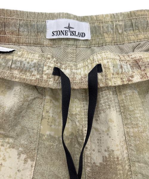 STONE ISLAND（ストーンアイランド）STONE ISLAND (ストーンアイランド) ナイロンハーフパンツ グリーン サイズ:30の古着・服飾アイテム