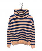 C.Eシーイー）の古着「CAV EMPTボーダースウェット」｜オレンジ×ブルー