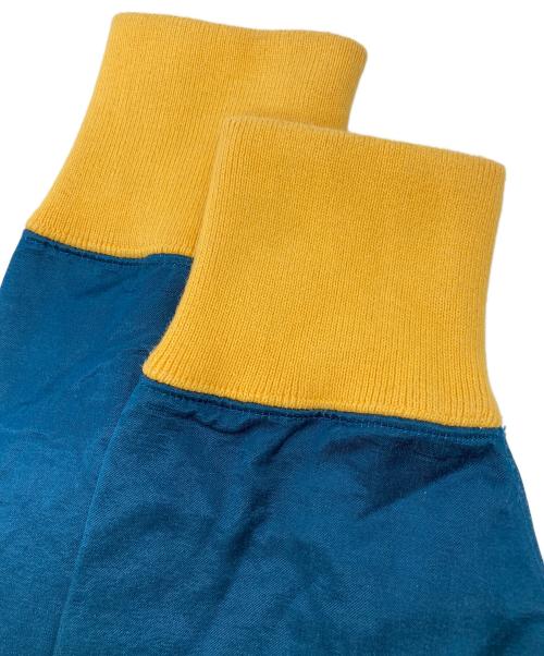 HUMAN MADE（ヒューマンメイド）HUMAN MADE (ヒューマンメイド) サテンスウェットシャツ 6174 ブルー×イエロー サイズ:Lの古着・服飾アイテム