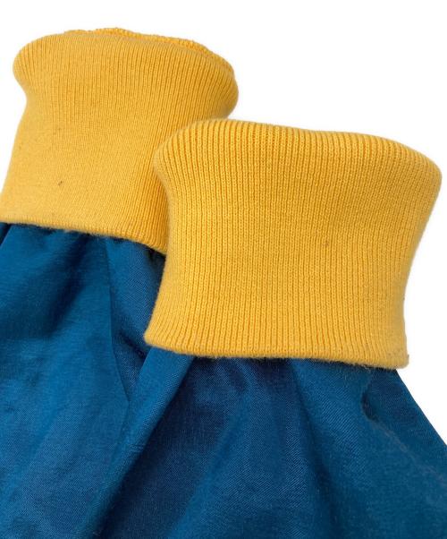 HUMAN MADE（ヒューマンメイド）HUMAN MADE (ヒューマンメイド) サテンスウェットシャツ 6174 ブルー×イエロー サイズ:Lの古着・服飾アイテム