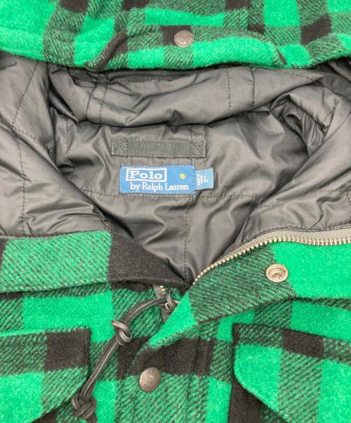 POLO RALPH LAUREN（ポロ・ラルフローレン）POLO RALPH LAUREN (ポロ・ラルフローレン) フーデッドマッキーノジャケット グリーン サイズ:Ｌの古着・服飾アイテム