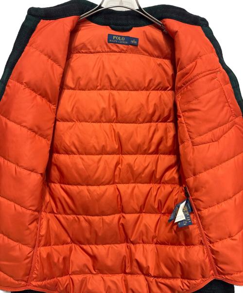 POLO RALPH LAUREN（ポロ・ラルフローレン）POLO RALPH LAUREN (ポロ・ラルフローレン) ウールチェックダウンジャケト グリーン サイズ:Ｓの古着・服飾アイテム