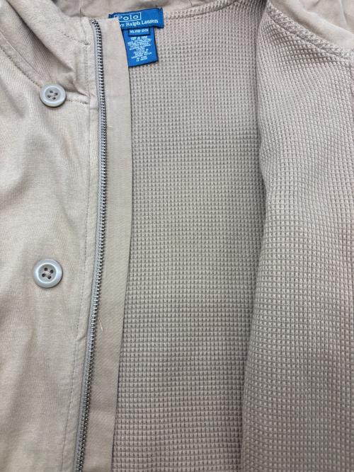 POLO RALPH LAUREN（ポロ・ラルフローレン）POLO RALPH LAUREN (ポロ・ラルフローレン) フーデッドジャケット ベージュ サイズ:XLの古着・服飾アイテム