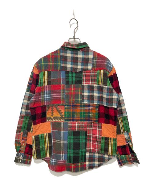 POLO RALPH LAUREN（ポロ・ラルフローレン）POLO RALPH LAUREN (ポロ・ラルフローレン) クレイジーパッチワークシャツ マルチカラー サイズ:Lの古着・服飾アイテム